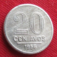 Brazil 20 Centavos 1956 Brasil Bresil Brazilie Brasile W ºº - Brasilien