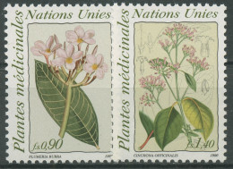 UNO Genf 1990 Pflanzen Heilpflanzen Frangipani Chinarinde 186/87 Postfrisch - Neufs