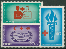 DDR 1966 Rotes Kreuz Blutspenden 1207/09 Postfrisch - Ungebraucht