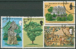 Guernsey 1975 Victor Hugo Im Exil 121/24 Gestempelt - Guernesey