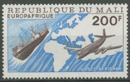Mali 1976 EUROPAFRIQUE Landkarte Flugzeug Schiff 552 Postfrisch - Malí (1959-...)