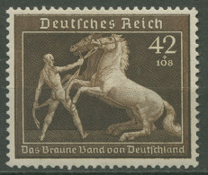 Dt. Reich 1939 Galopprennen Das Braune Band 699 Postfrisch, Geknickt (R80715) - Unused Stamps