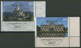 Bund 2015 Burgen Schlösser Ludwigslust 3122/23 Ecke 4 TOP-ESST Berlin (E4001) - Used Stamps