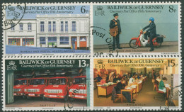 Guernsey 1979 Postverwaltung Postamt Postbote Postautos 195/98 Gestempelt - Guernesey