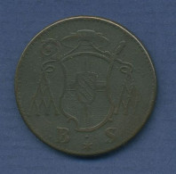 Speyer Bistum 1 Kreuzer 1765, Franz Christoph Von Hutten, Schön (m3068) - Small Coins & Other Subdivisions