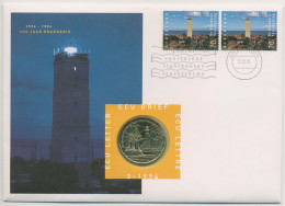 Niederlande 1994 Leuchttürme Brandaris Numisbrief Mit Sondermünze (N178) - 1980-2001 : Beatrix