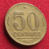 Brazil 50 Centavos 1943 Brasil Bresil Brazilie Brasile W ºº - Brasilien