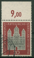 Bund 1956 800 Jahre Abteikirche Maria Laach 238 Oberrand Gestempelt - Usados