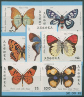 Angola 1982 Schmetterlinge Blockmarken 663/69 B Postfrisch - Angola
