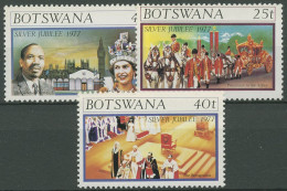 Botswana 1977 25 J. Thronjubiläum Königin Elisabeth II. 179/81 Postfrisch - Botswana (1966-...)