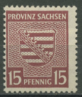 SBZ Provinz Sachsen 1945 Provinzwappen WZ X Fallend, 80 X Postfrisch - Sonstige & Ohne Zuordnung