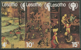 Lesotho 1979 Int. Jahr Des Kindes Gemälde V. Bruegel 278/80 Postfrisch - Lesotho (1966-...)