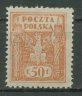 Polen 1919 Freimarken Wappenadler 95 Probedruck Postfrisch - Ongebruikt