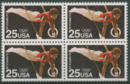 USA 1988 Olympische Sommerspiele Seoul Turnen 1996 4er-Block Postfrisch - Unused Stamps