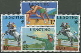 Lesotho 1988 Olympische Spiele Seoul Ringen Reiten 727/30 Postfrisch - Lesotho (1966-...)
