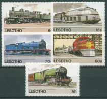 Lesotho 1984 Eisenbahnen Lokomotiven 484/88 Postfrisch - Lesotho (1966-...)