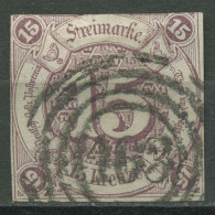 Thurn Und Taxis 1859/61 15 Kreuzer 24 Gestempelt, Signiert - Oblitérés