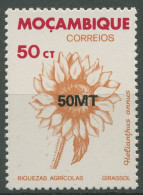 Mocambique 1992 Nutzpflanzen Sonnenblume Neuer Wertaufdruck 1278 Postfrisch - Mozambique