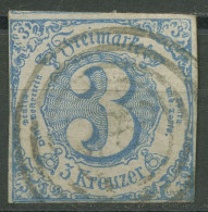 Thurn Und Taxis 1859/61 3 Kreuzer 21 Gestempelt, Vollrandig - Other & Unclassified