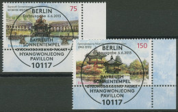 Bund 2013 Südkorea Sonnentempel 3013/14 Ecke 4 TOP-ESST Berlin (E3988) - Used Stamps