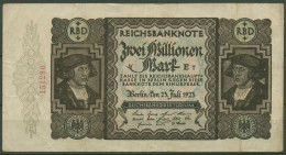 Dt. Reich 2 Millionen Mark 1923, DEU-101a, Gebraucht (K1332) - 2 Millionen Mark