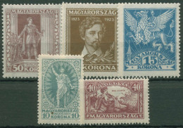 Ungarn 1923 100. Geburtstag Von Dichter Sándor Petofi 369/73 Postfrisch - Ongebruikt