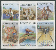 Lesotho 1987 Olympische Spiele Seoul Judo Bowling 622/27 Postfrisch - Lesotho (1966-...)