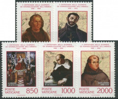 Vatikan 1992 Kolumbus Entdeckung Amerikas 1051/55 Postfrisch - Unused Stamps