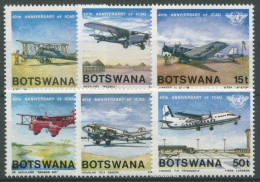 Botswana 1984 Int. Organisation Für Zivilluftfahrt Flugzeuge 345/50 Postfrisch - Botswana (1966-...)