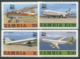 Sambia 1987 20 J. Fluggesellschaft Zambia Airways Flugzeuge 425/28 Postfrisch - Zambia (1965-...)