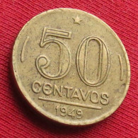 Brazil 50 Centavos 1949 Brasil Bresil Brazilie Brasile W ºº - Brasile