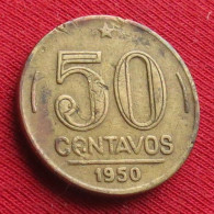 Brazil 50 Centavos 1950 Brasil Bresil Brazilie Brasile W ºº - Brasil