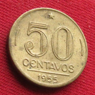 Brazil 50 Centavos 1955 Brasil Bresil Brazilie Brasile W ºº - Brazil