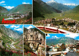 12884043 Andermatt Panorama Gotthard Luftseilbahn Gemsstock Fuka Schoellenden Te - Autres & Non Classés