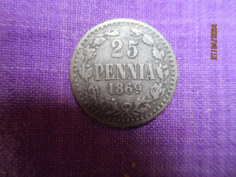 Finland: 25 Pennia 1869 - Finland