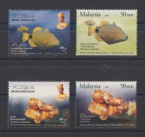 Brunei Malaisie 2007 Emission Commune Vie Marine Brunei Malaysia Joint Issue Marine Life - Joint Issues