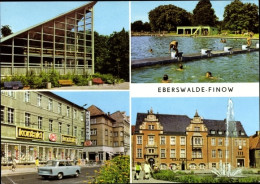 CPA Finow Eberswalde Im Kreis Barnim, Tierpark-Gaststätte, Städtisches Freibad, Kaufhaus Kontakt - Autres & Non Classés