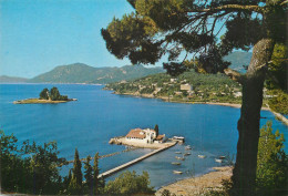 Navigation Sailing Vessels & Boats Themed Postcard Greece Corfu Pondiconissi - Velieri