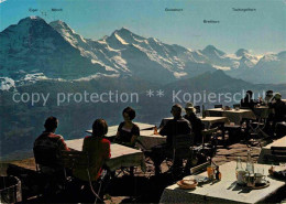 12878768 Grindelwald Berghaus Faulhorn Sonnenterrasse Aussicht Auf Berner Alpen  - Altri & Non Classificati