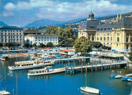 Navigation Sailing Vessels & Boats Themed Postcard Neuchatel Harbour - Zeilboten