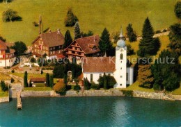 12878681 Bauen Kirche Geburtsstaette Von Alberik Zwyssig Urner See Fliegeraufnah - Altri & Non Classificati