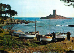 Navigation Sailing Vessels & Boats Themed Postcard Corniche De L'Esterel L'Ile D'Or - Veleros