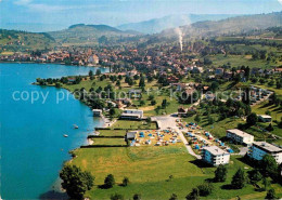 12878411 Kuessnacht Fliegeraufnahme Camping Lido Seeburg Kuessnacht Am Rigi - Sonstige & Ohne Zuordnung