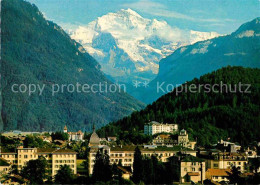 12875811 Interlaken BE Stadtbild Mit Jungfrau Berner Alpen Interlaken - Altri & Non Classificati