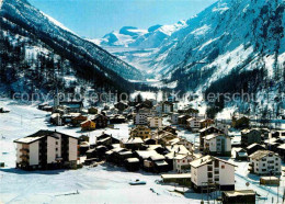 12875568 Saas Almagell Winterpanorama Mattmark Monte Moro Pass Alpen Saas Almage - Sonstige & Ohne Zuordnung