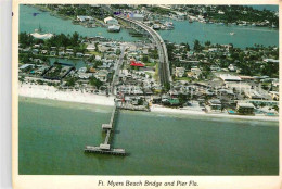 12871533 Fort_Myers_Beach Bridge Ans Pier Aerial View  - Autres & Non Classés