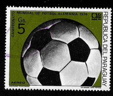 1974 World Cup  Michel PY 2584 Stamp Number PY C380 Yvert Et Tellier PY PA689 Used - Paraguay