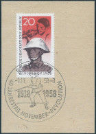 Germany-Deutschland,Democratic Republic,1958 The 40th Anniversary Of The November Revolution,20Pfg,Canceled On Paper - Used Stamps