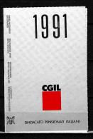 1991 Tessera Sindacato CGIL Confederazione Generale Italiana Del Lavoro - Lidmaatschapskaarten