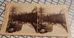 Le Lac Du Miroir, Vallée Du Yosemite, California, Etats Unis  Underwood Stéréo - Yosemite